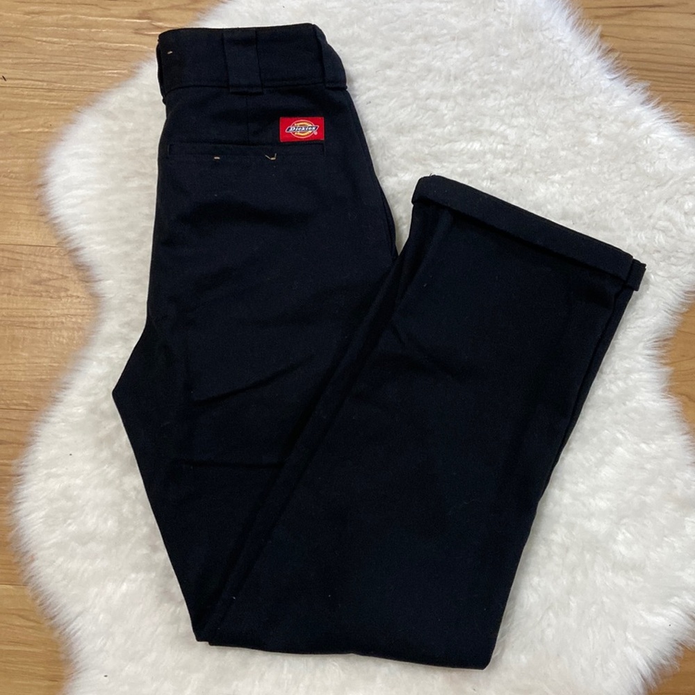 Brand New Black Dickies Worker Crop Roll Pants